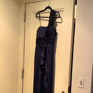 BCBG black tie gown in midnight blue